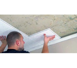 Как правильно крепить и клеить потолочные плиты Armstrong