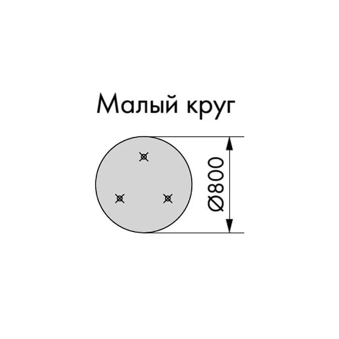 Акустическая панель ARMSTRONG OPTIMA L CANOPY Малый круг Ø800 мм, белый — форма и схема
