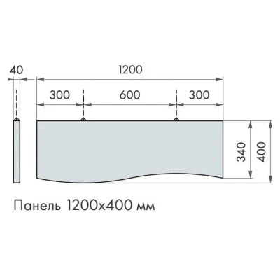 Акустический баффл ARMSTRONG OPTIMA Baffle CURVES Прямоугольный 1200х400 мм, белый 678760 Акустический баффл ARMSTRONG OPTIMA Baffle CURVES Прямоугольный 1200х400 мм, белый 678760