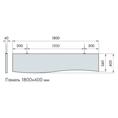Акустический баффл ARMSTRONG OPTIMA Baffle CURVES Прямоугольный 1800х400 мм, белый 678761 Акустический баффл ARMSTRONG OPTIMA Baffle CURVES Прямоугольный 1800х400 мм, белый 678761