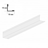 Пристенный молдинг ARMSTRONG Bajkal Zn белый 19х19х3000 мм