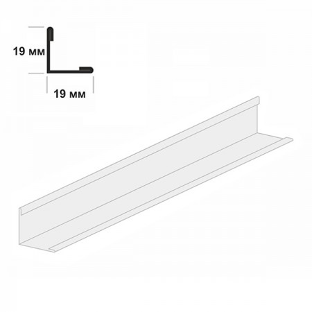 Пристенный молдинг ARMSTRONG Bajkal Zn белый 19х19х3000 мм Пристенный молдинг ARMSTRONG Bajkal Zn белый 19х19х3000 мм